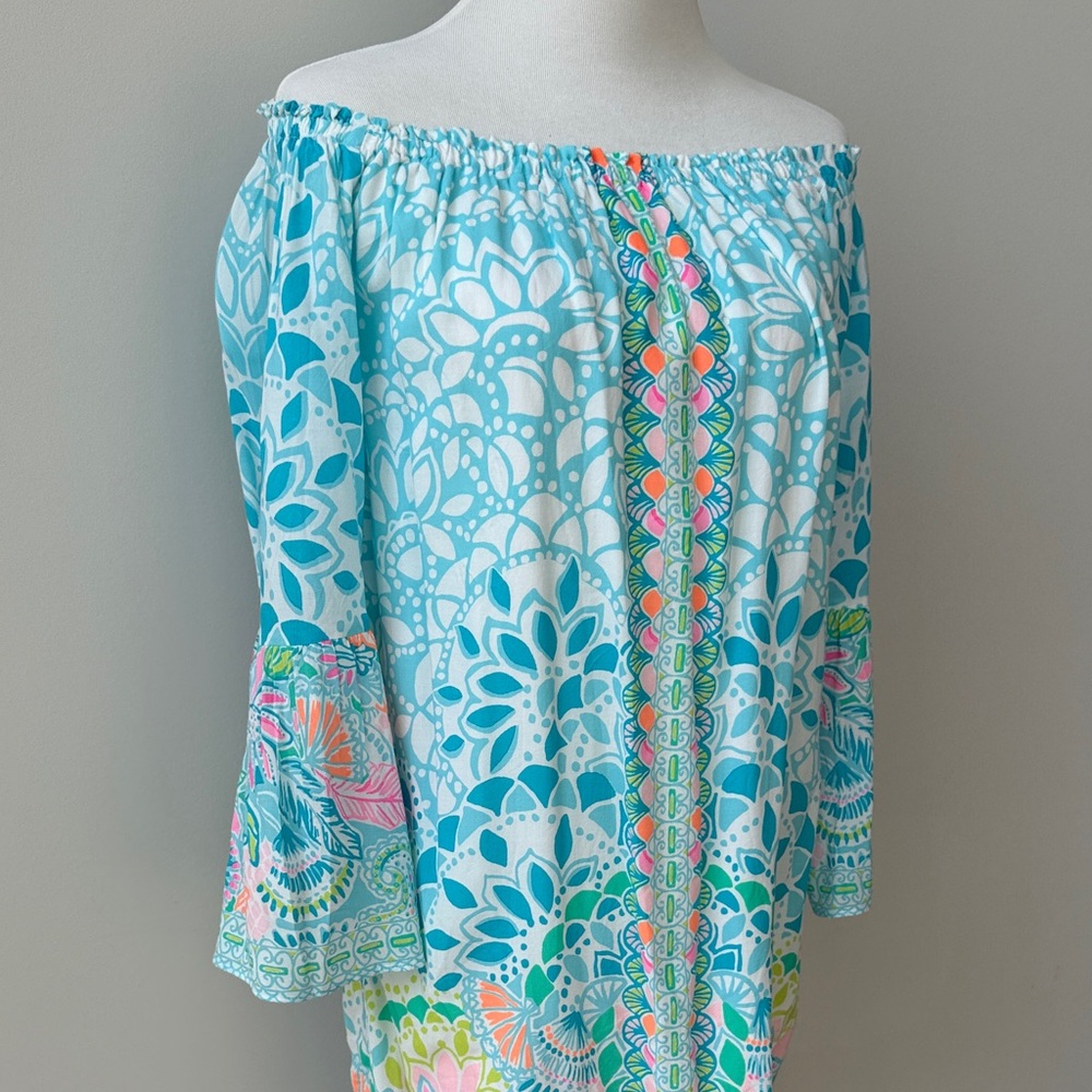 🌴🍹Lilly Pulitzer Off-Shoulder Nevie Dress